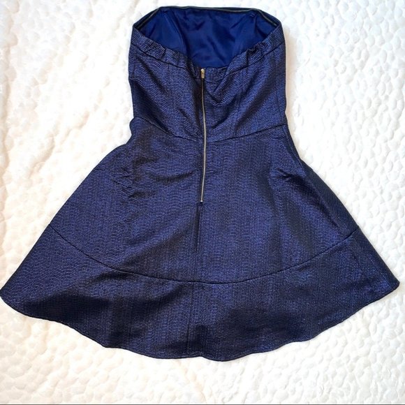 NEW Express Lace Casual Party Dress: Size 2 Blue - Picture 7 of 11
